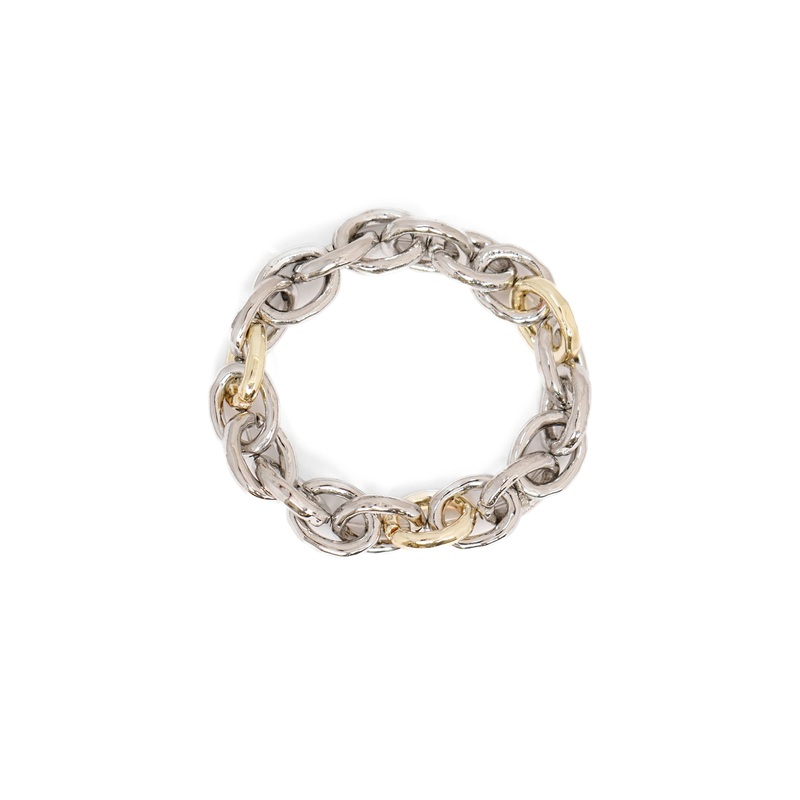 CCB – Mixed Metal Stretch Chain Bracelet