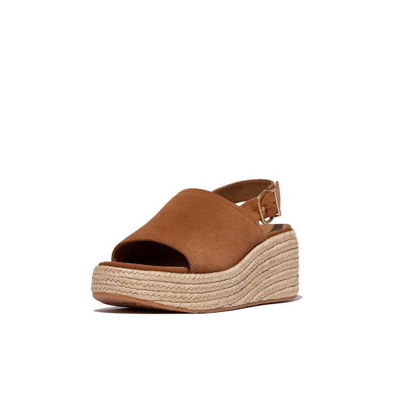 FitFlop – PLATFFORMS Espadrille Suede Wedge Back-Strap