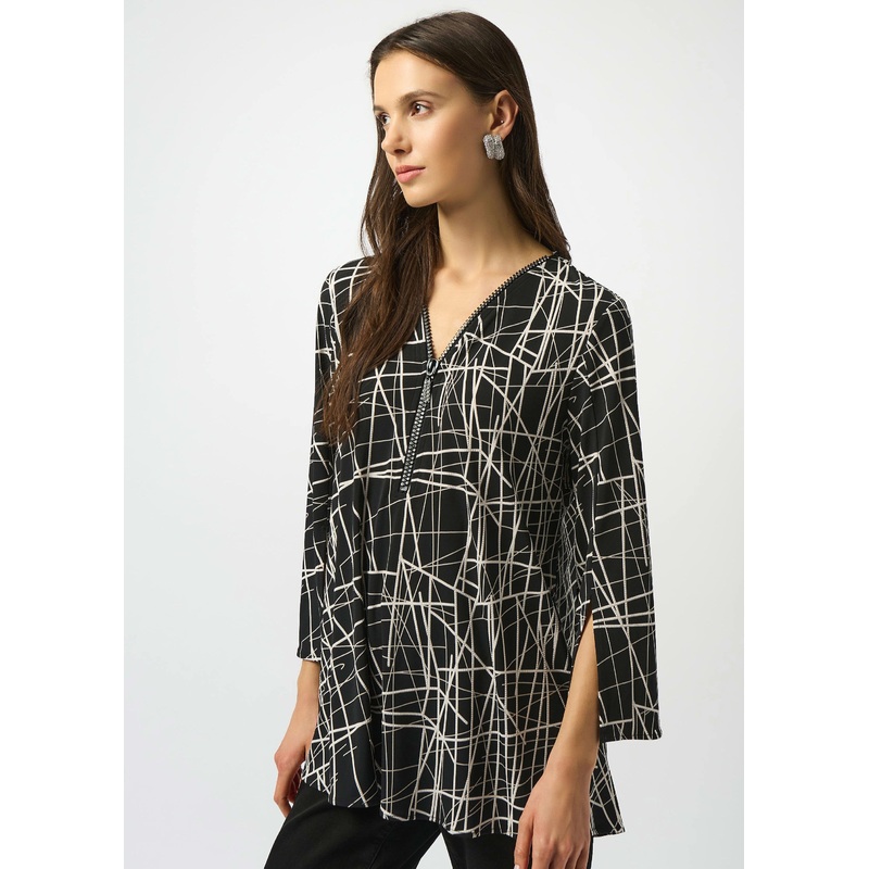 Joseph Ribkoff – Silky Knit Fit And Flare Printed Tunic