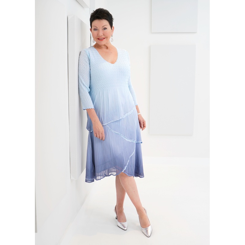 Komarov – V-neck Layered Dress