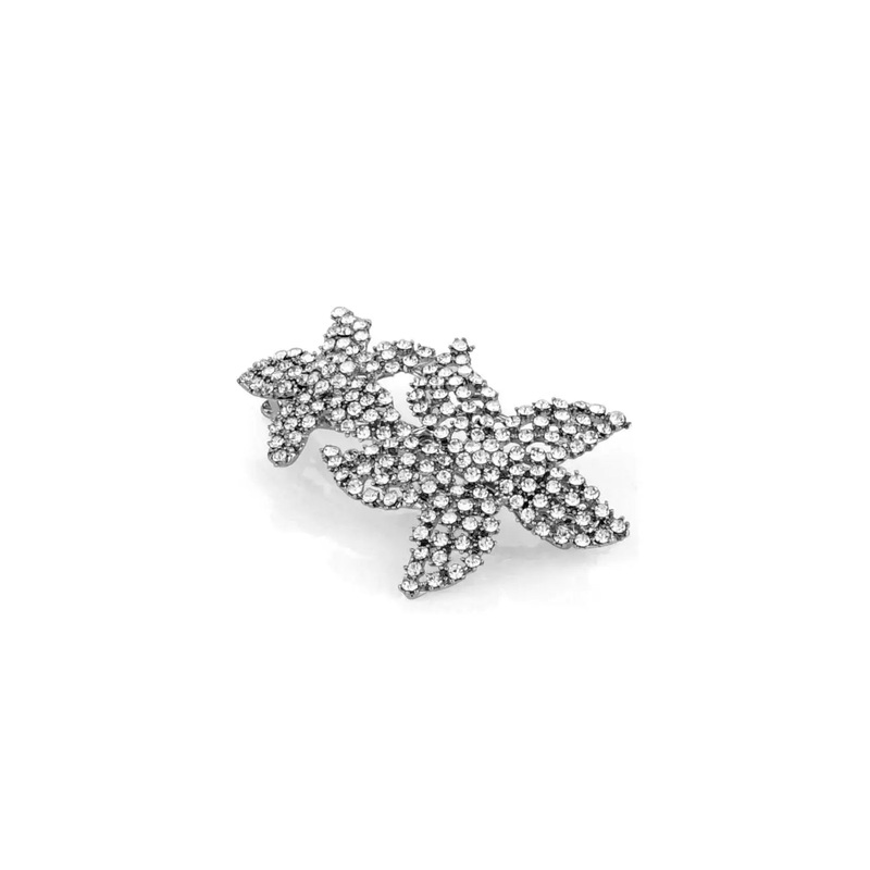 Limlim – Swarovski Double Flower Barrette