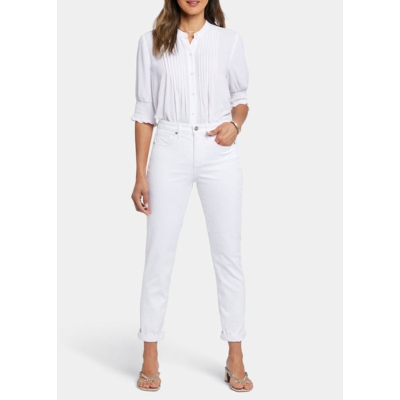 NYDJ – Margot Girlfriend Jeans – Optic White