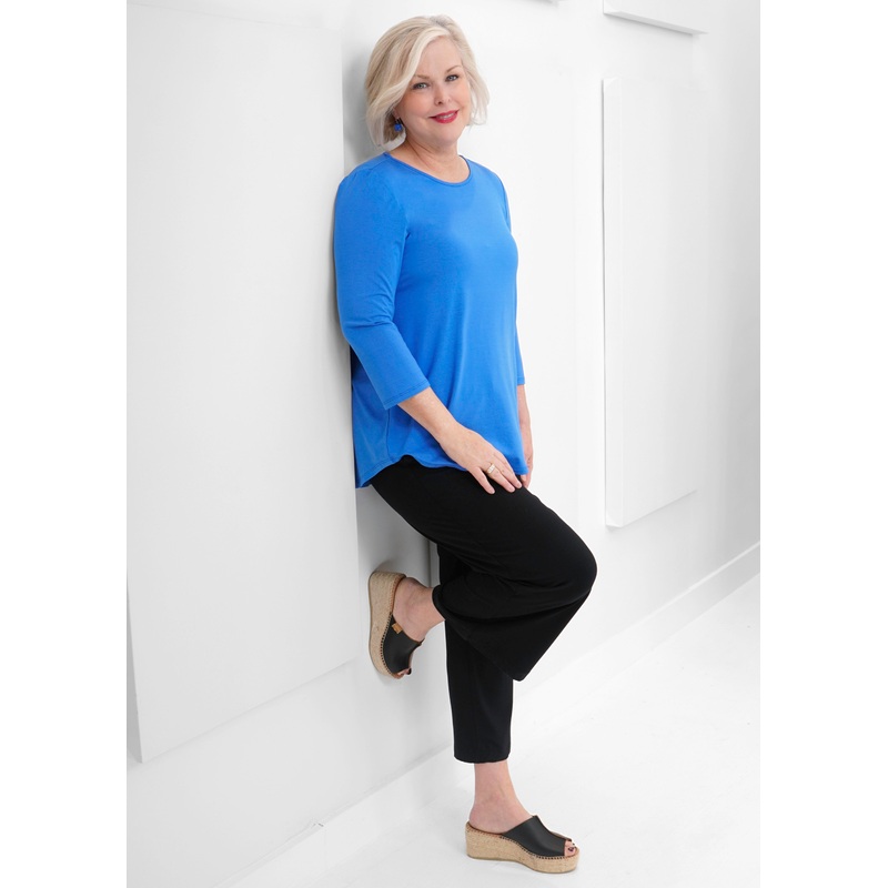 Pure – Bamboo Bateau Neck 3/4 Sleeve Top