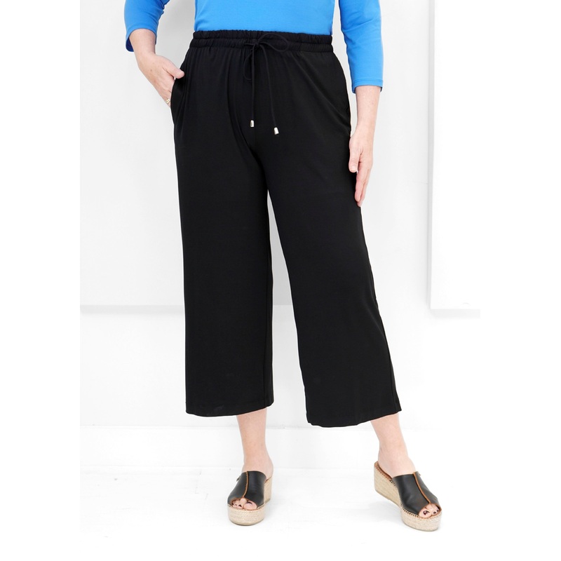 Pure – Bamboo Crop Pant|BLACK|NAVY|S|M|L|XL|XXL