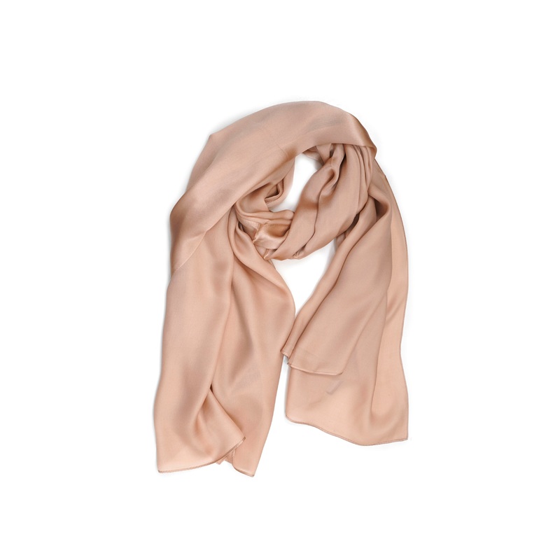 Tom & Eva – Long Silk Scarf|BEIGE|BLACK|RED