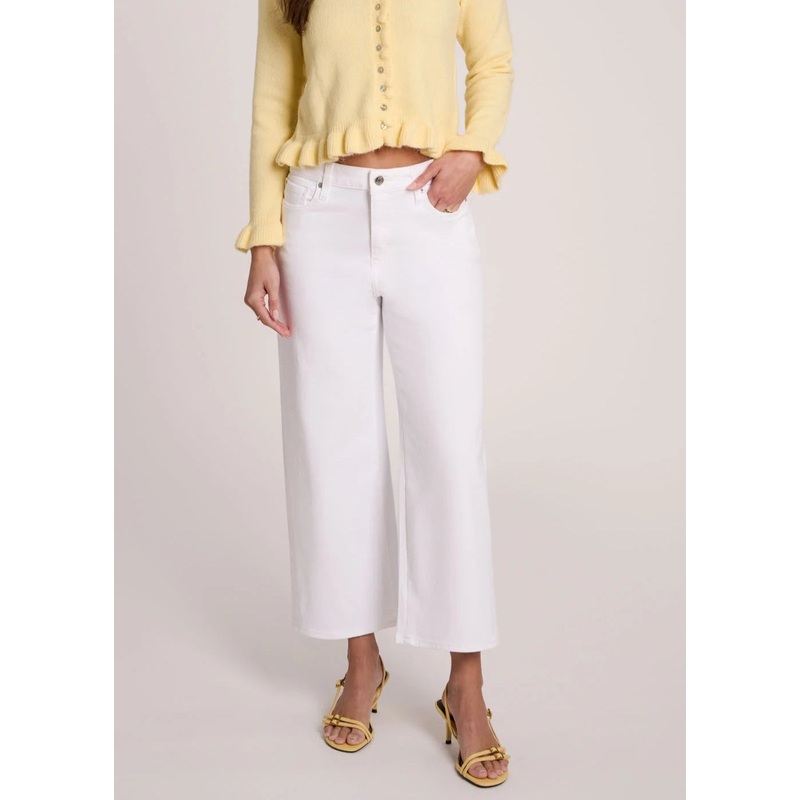 Yoga Jeans – Lily Wide Leg Jeans – White Lotus
