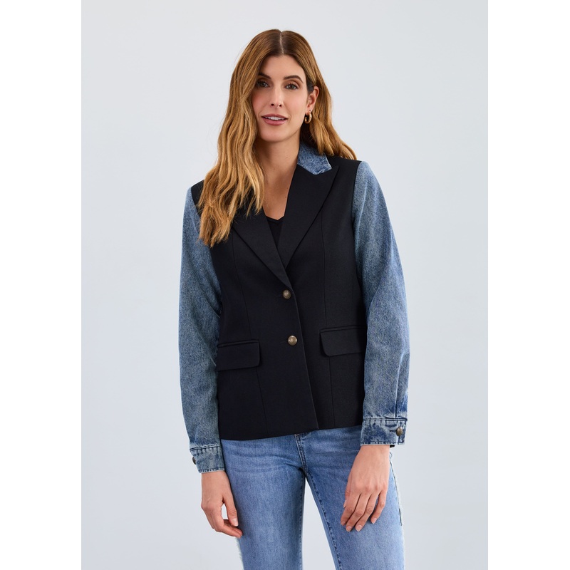 French Dressing Jeans – Mixed Media Blazer