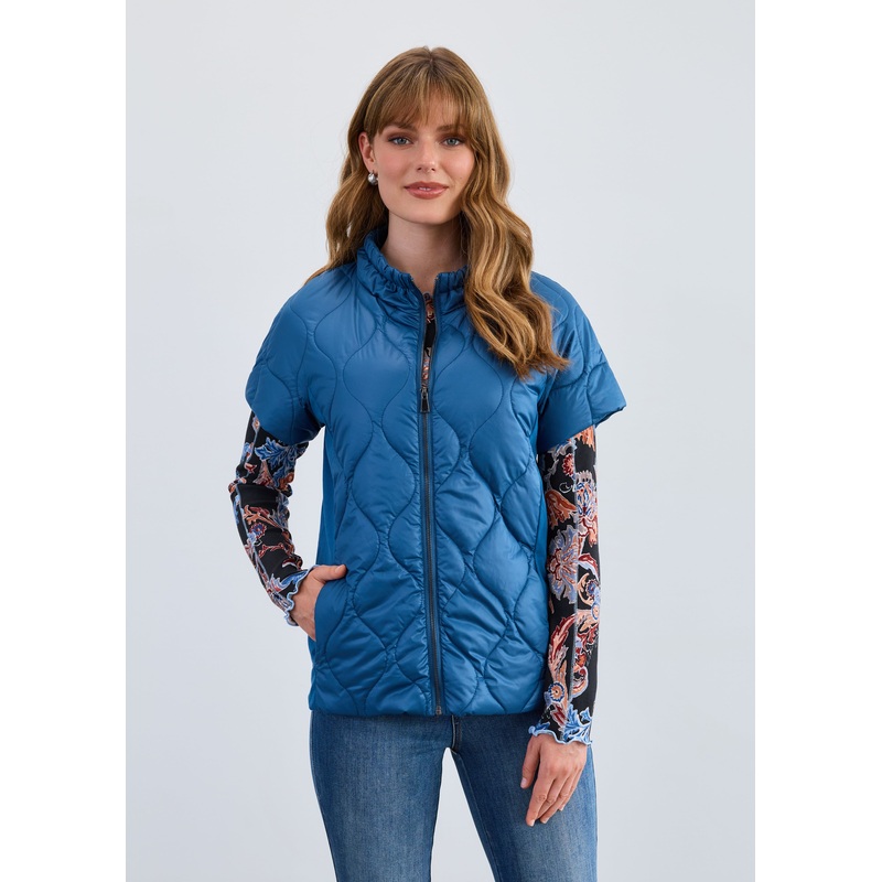 French Dressing Jeans – Short Sleeve Mixed Media Jacket