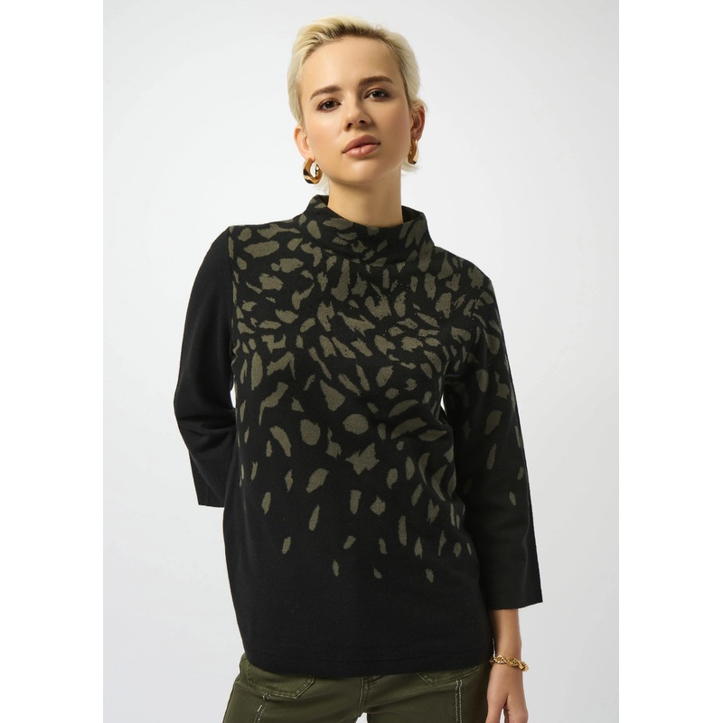 Joseph Ribkoff – Jacquard Animal Print Sweater