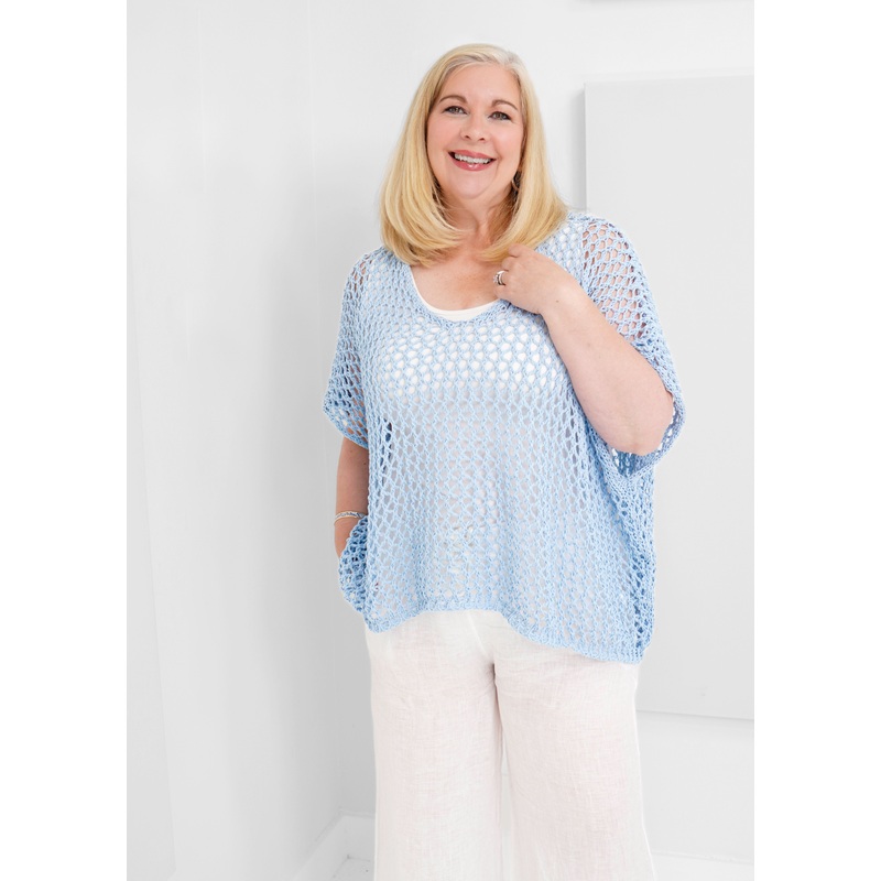 Orange – Paloma’s Crochet Top|SKY BLUE|BEIGE|MILITARY|CREAM|ONE SIZE