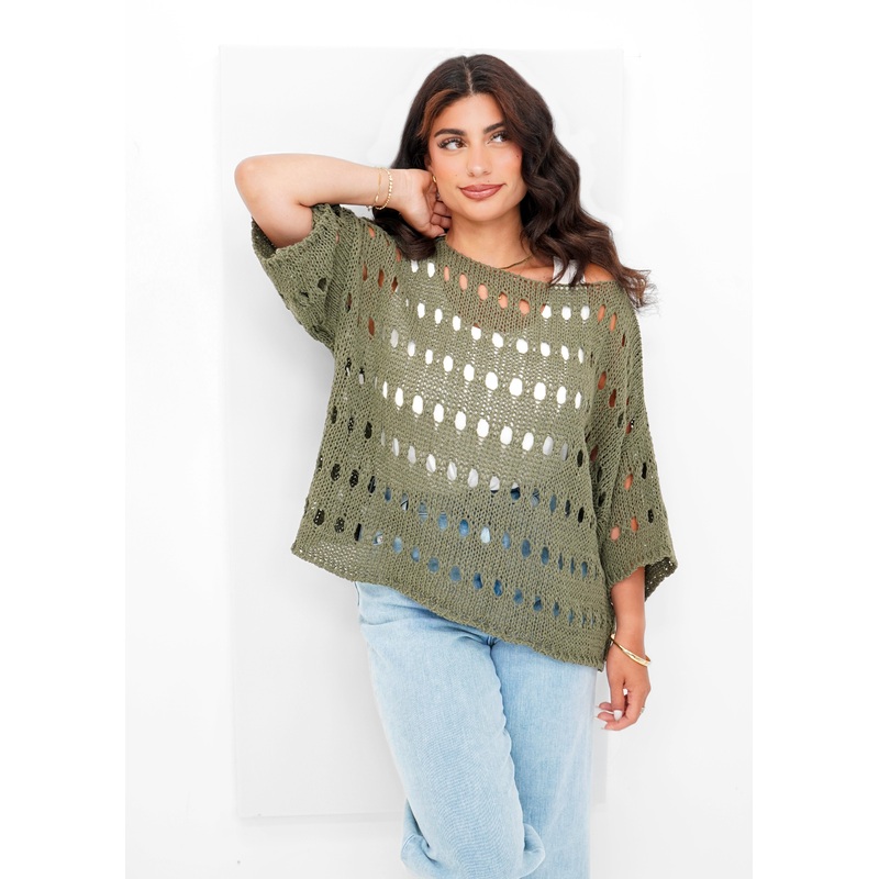 Orange – Talula’s Oval Crochet Top