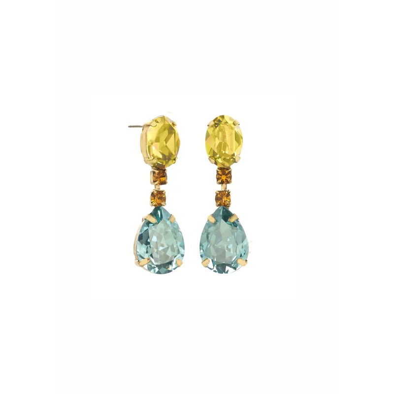 Tova –  Mini Maisha Earrings|CITRUS LIME BRANDY