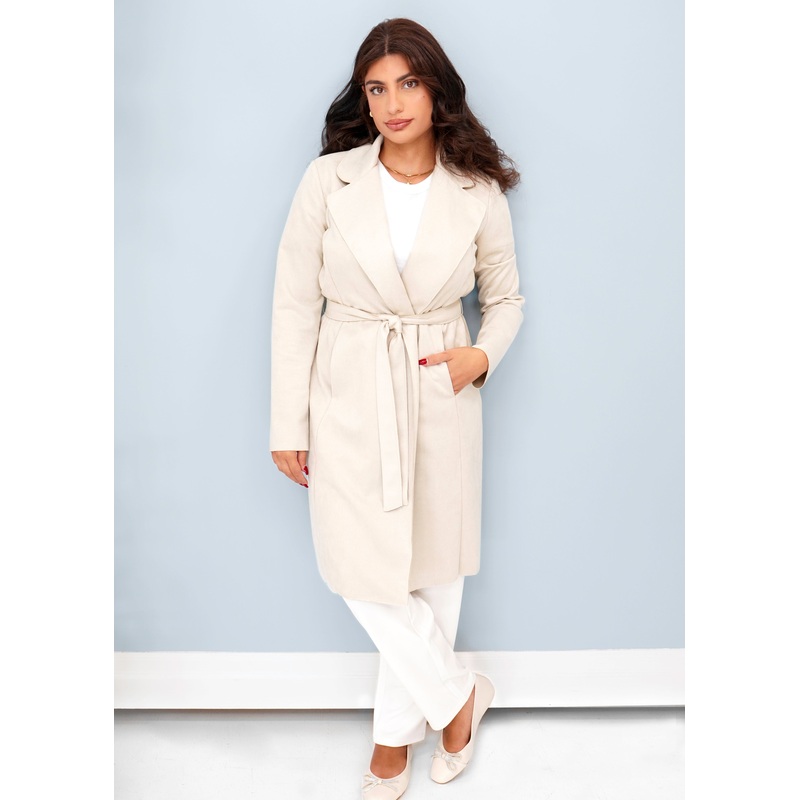 Joseph Ribkoff – Scuba Suede Straight Coat