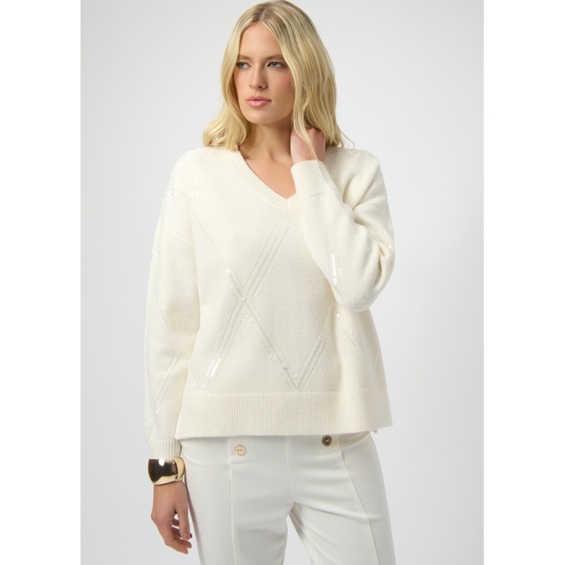 Joseph Ribkoff – Sweater Knit Pullover with Sequins