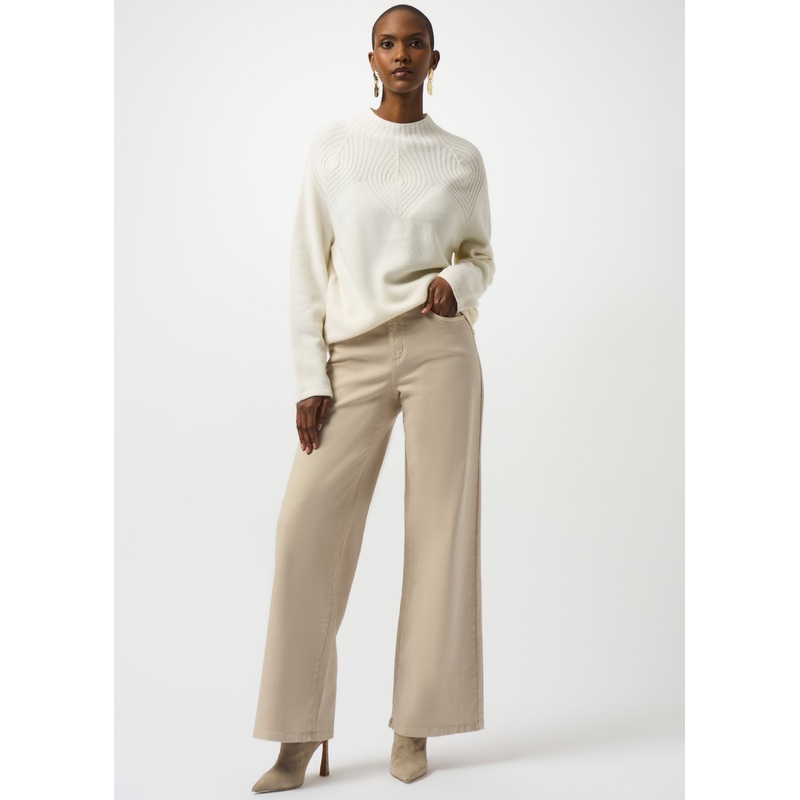 Joseph Ribkoff – Wool Blend Sweater with Placement Stitch
