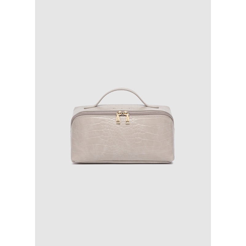 Louenhide – Mary Cosmetic Bag|CROC PUTTY|CROC FOREST GREEN