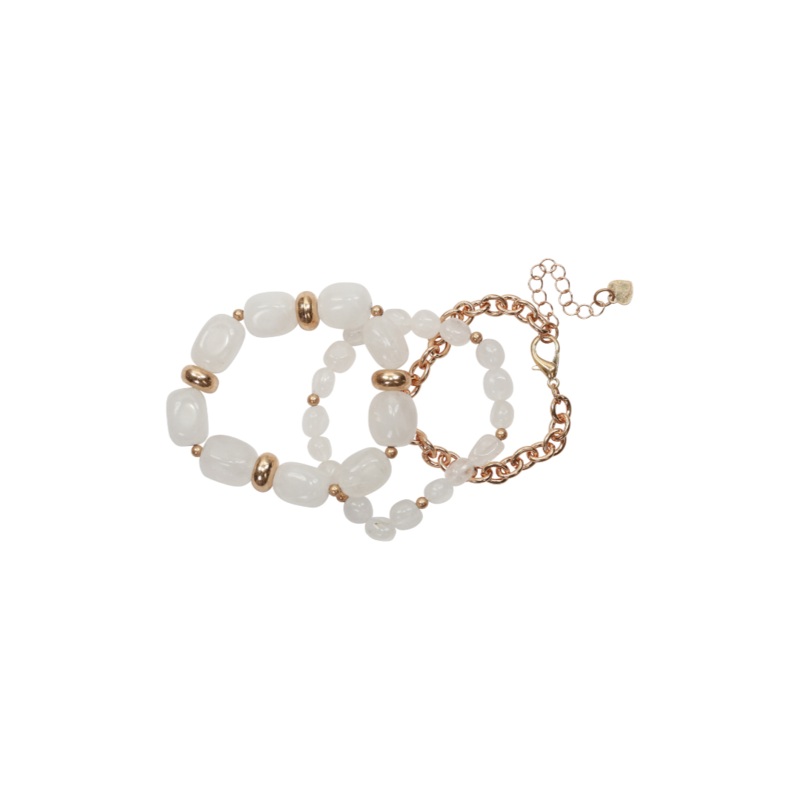 Merx – Clear Quartz & Gold Bracelet Set
