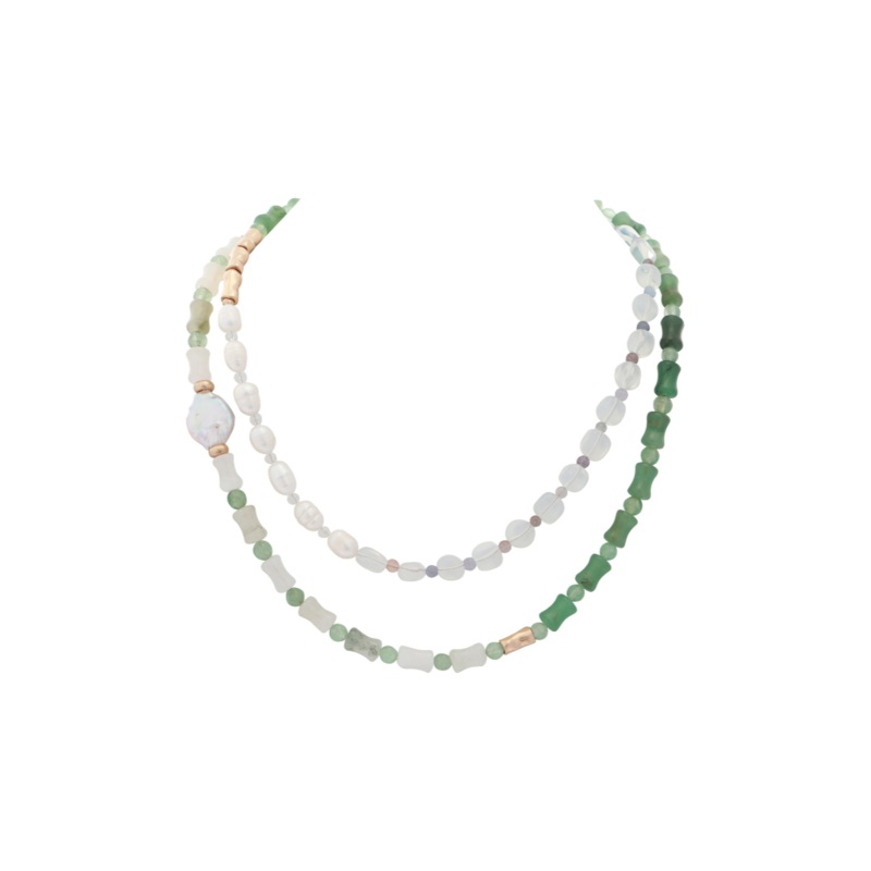 Merx – Jade Mix 2-in-1 Long Necklace
