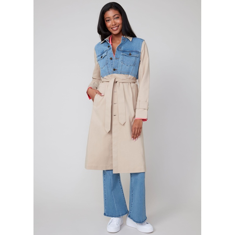 Renuar – Denim Mix Trench Coat