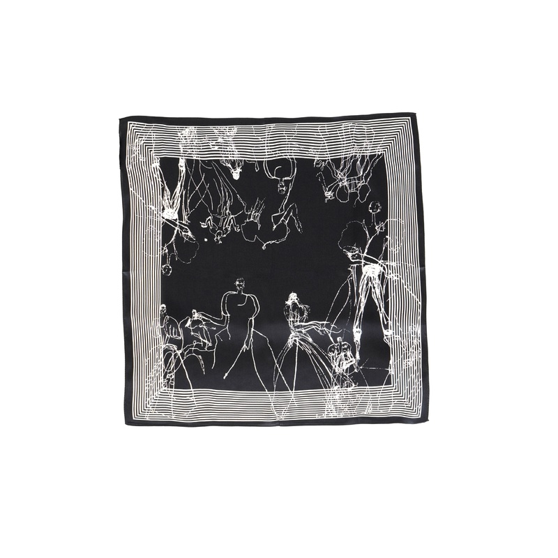 Tom & Eva – Artists Sketch Silk Neckerchief