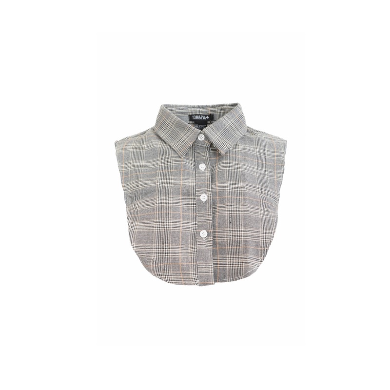 Tom & Eva – Plaid Dickie|GREY
