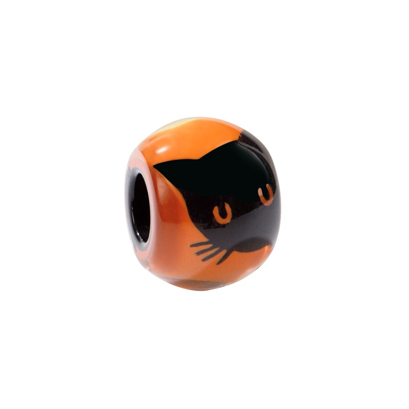 Zsiska – Orange Cat Round Bead – PRE ORDER