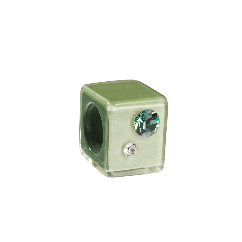 Zsiska – Sparkly Cube Bead|PISTACHIO|LAVENDER