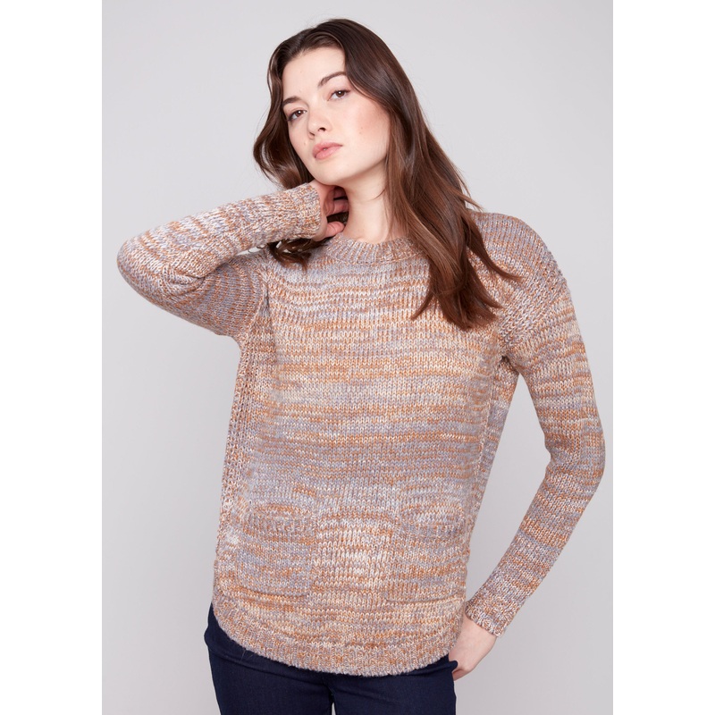 Charlie B – Sweater with Removable Scarf