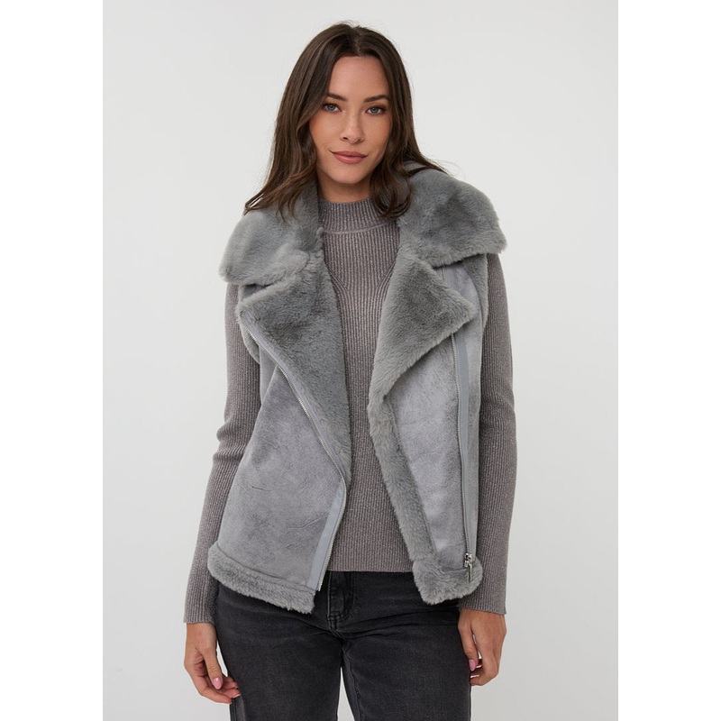 Esqualo – Faux Fur Shearling Vest