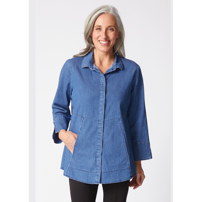 Habitat – Denim Hidden Placket Shirt