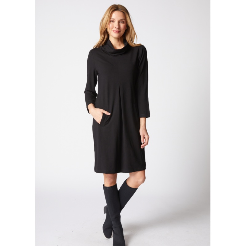 Habitat – Pleat Front Dress|BLACK|XS|S|M|L|XL|XXL