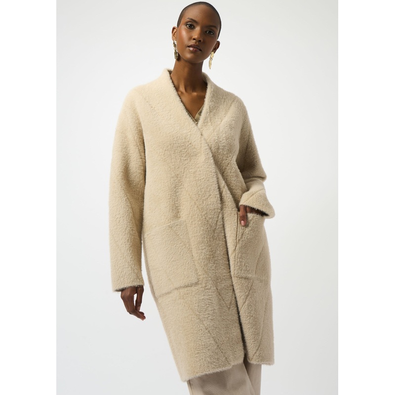 Joseph Ribkoff – Feather Yarn Sweater Knit Coat