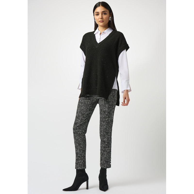 Joseph Ribkoff – Sweater Knit Sleeveless Tunic with Sequins