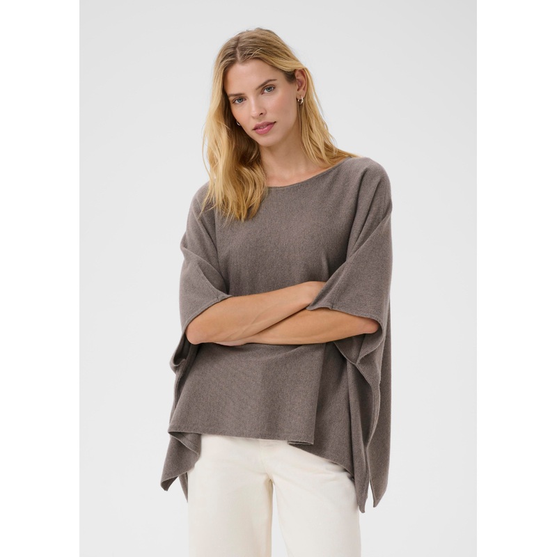 Part Two – Tilanna Poncho|FALCON MELANGE|BLACK|NATURAL MELANGE|One size