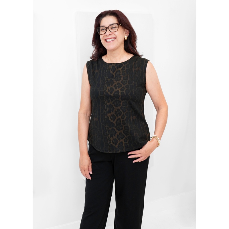 Shepherd’s – Ponte Rosa Luxe Animal Print Shell