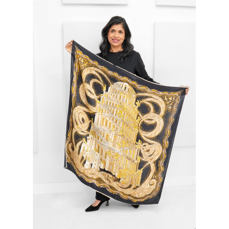 Tom & Eva – Golden Palace Silk Scarf