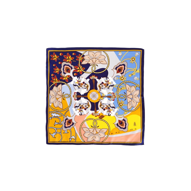 Tom & Eva – Vintage Bloom Silk Neckerchief