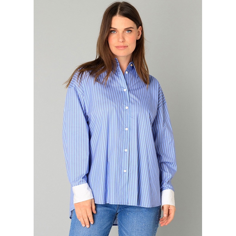 Yest – Benedikte Blouse|FRENCH BLUE/MULTI|38|40|42|44|46|48