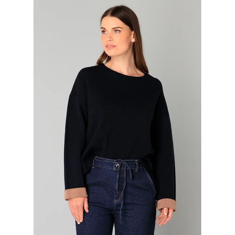 Yest – Brenna Sweater|DARK NAVY|38|40|42|44|46|48