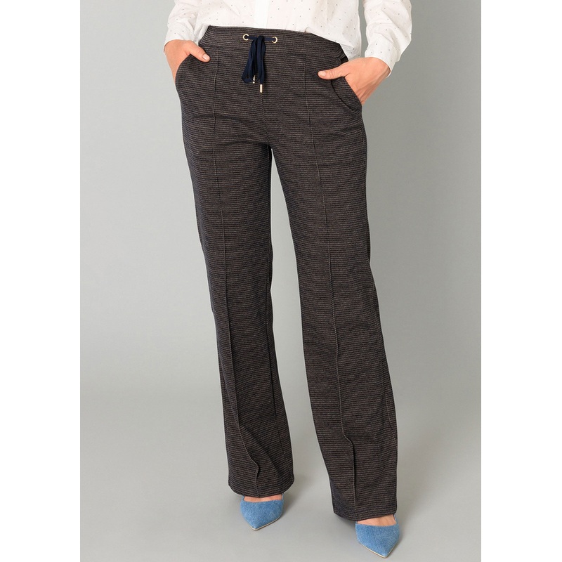 Yest – Nayla Essential Pant|DARK NAVY/MELANGE|38|40|42|44|46|48