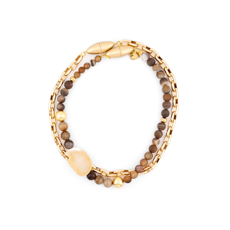 CCB – 2-IN-1 Brown Mix Necklace