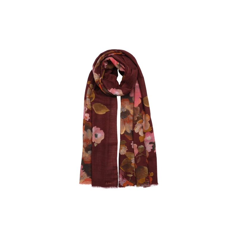 Echo – Painted Floral Wrap|FIRED BRICK|BLACK|NAVY