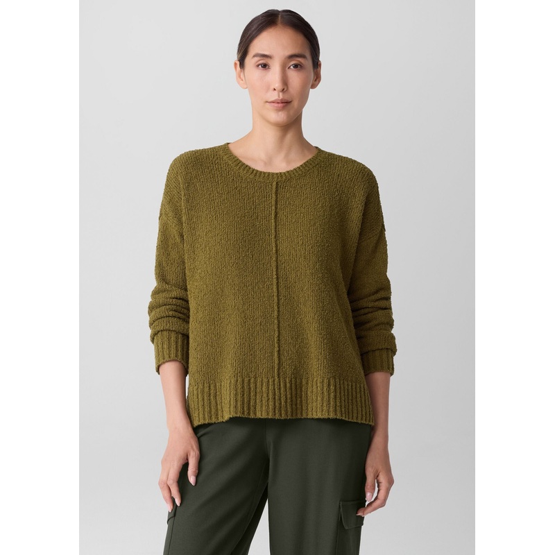 Eileen Fisher – Cotton Fluff Crew Neck Top