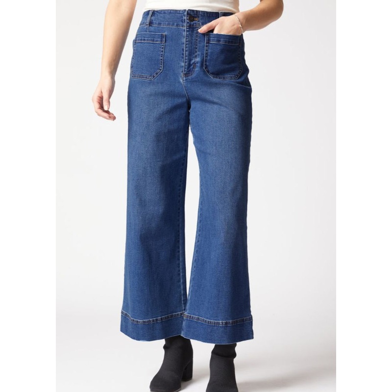 Habitat – Wide Leg Ankle Jean|DARK DENIM|MEDIUM DENIM|BLACK|TRUFFLE|WINE|6|8|10|12|14|16|18