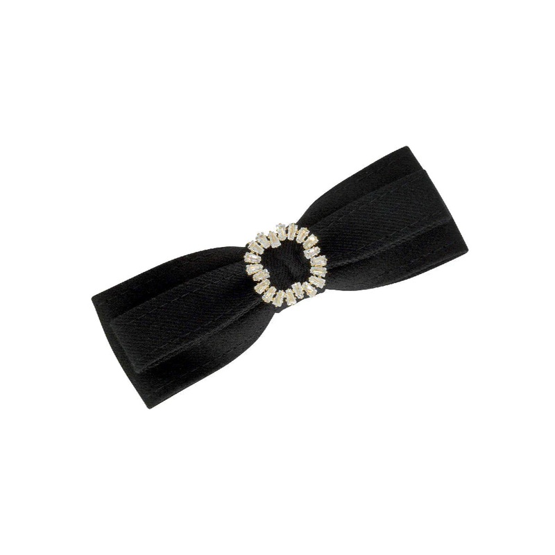 Limlim – Baguette Buckle Bow|BLACK
