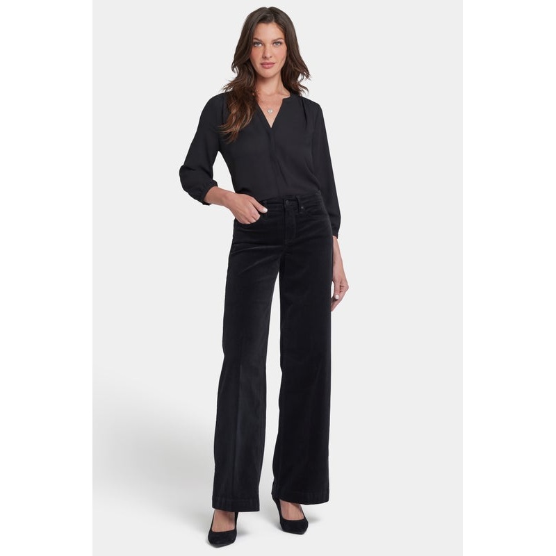 NYDJ – Teresa Wide Leg 1 1/2 Hem – Black