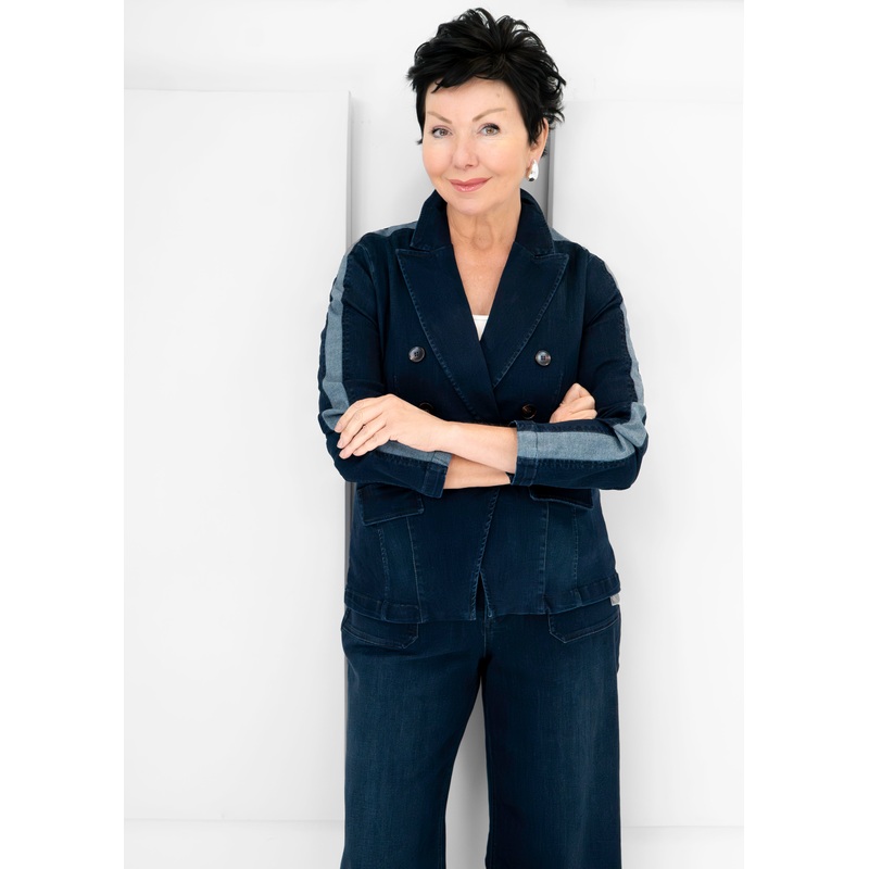 Renuar – Luxe Denim Blazer|DARK INDIGO|BLACK|S|M|L|XL|XXL