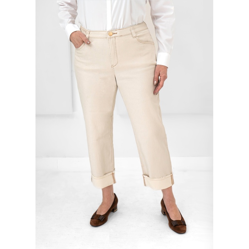 Wit & Wisdom – High Rise Boyfriend Jean with Frayed Cuff