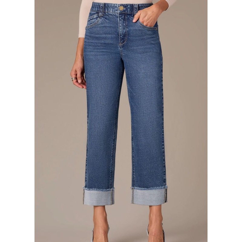 Wit & Wisdom – High Rise Clean Finish Fray Cuff Hem Boyfriend Jeans