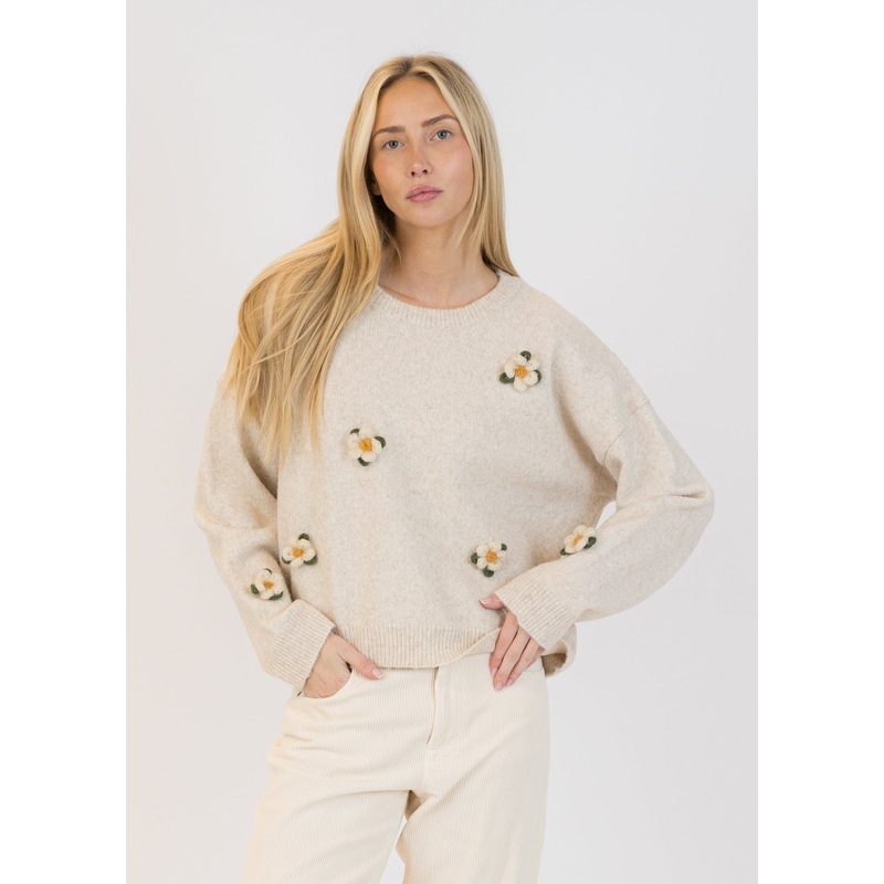 Lyla + Luxe – Hollyflower Crewneck Pullover